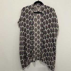 LOFT Floral Kimono Women's Xs/S Multicolor Boho Cottagecore Festival Floral